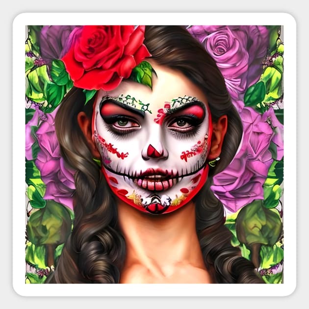 Day of the Dead Makeup Magnet by animegirlnft